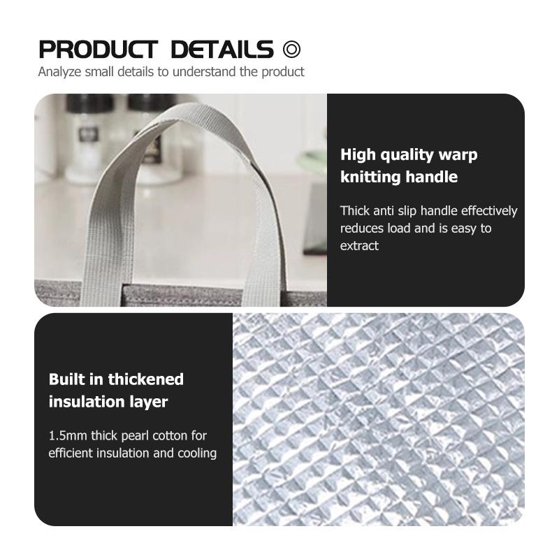 Car Insulated Lunch Handbag Insulation Bento Ice Pack Bag Pack For Volvo S60 S80 S90 C30 XC40 XC60 XC70 XC90 V40 V60 V90 T6