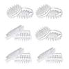 12/16Pcs Furniture Caster Cup Carpet Protectors Comfortable Touch Spiked Furniture Cup Clear Plastic Chair Leg Covers
