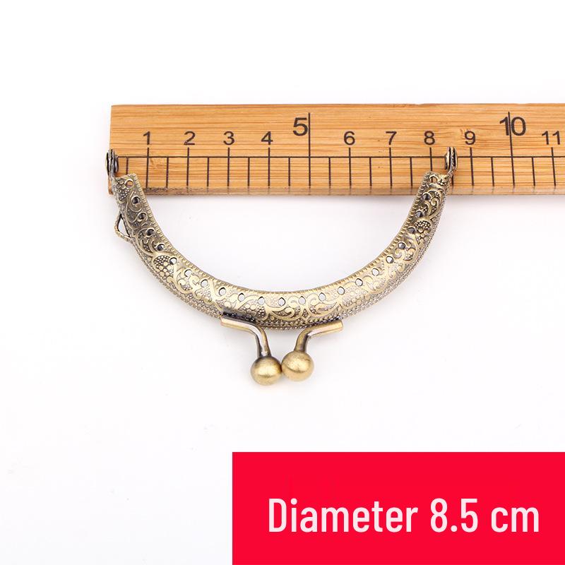 Silberne quadratische Schließe für handgefertigte Taschen - Mehrere Größen (6,5 – 20 cm)