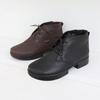 Jisyu Handmade Natural Lambskin Blty Lace Up Ankle Boots