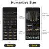 Hanging Jewelry Organizer with Multi-size pockets Double-Sided Jewelry Holder for Earrings, Necklaces, Rings on Closet, Wall, Door,Jewelry Organizer