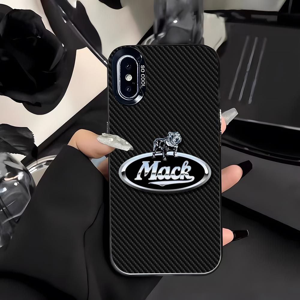 M-mackS Truck-k Logo Phone Case For IPhone 17 Air 16 E 15 14 Plus 13 12 11 Pro Max Colored Silver Cover