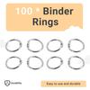A84E-100Pcs Loose Leaf Binder Rings Key Rings Book Rings Binder Rings For Scrapbook/Album/Craft