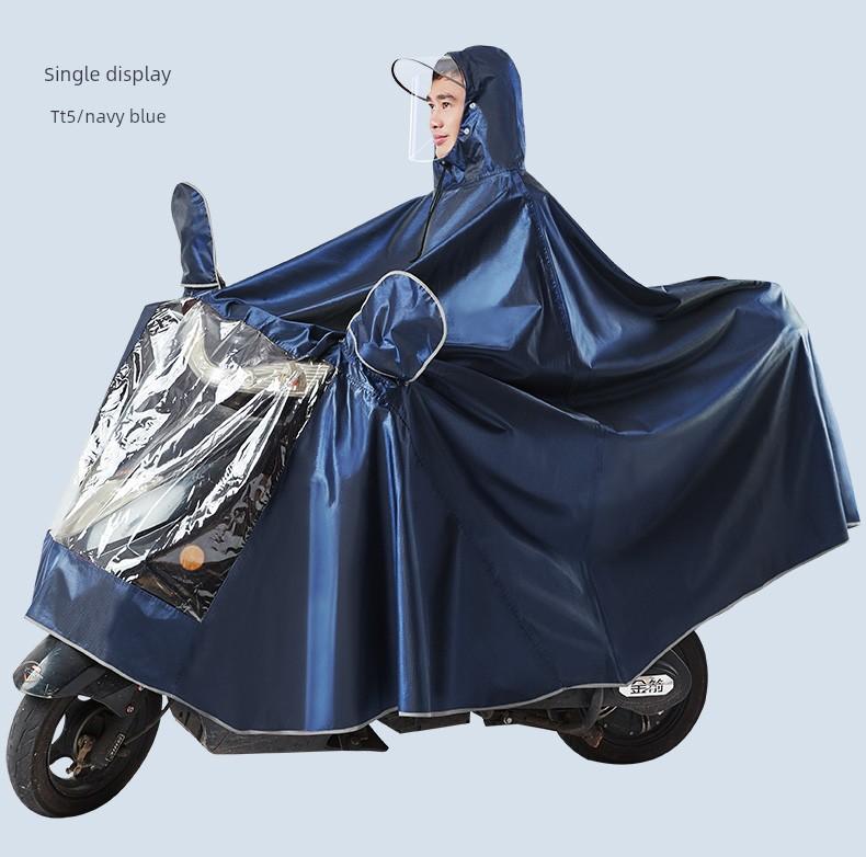Special Raincoat for Electric Vehicles, Extra Large and Thick, Men's Single or Double Motorcycle Rain Poncho, Adult Full-Body Protection Against