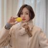 Cute three-dimensional bear rounded corners embossed soft girl scarf female autumn and winter girl Japanese and Korean version student versatile scarf