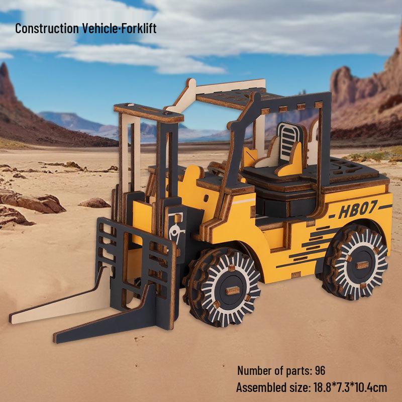 Wooden 3D Military Puzzle Model - Educational DIY Toy for Boys