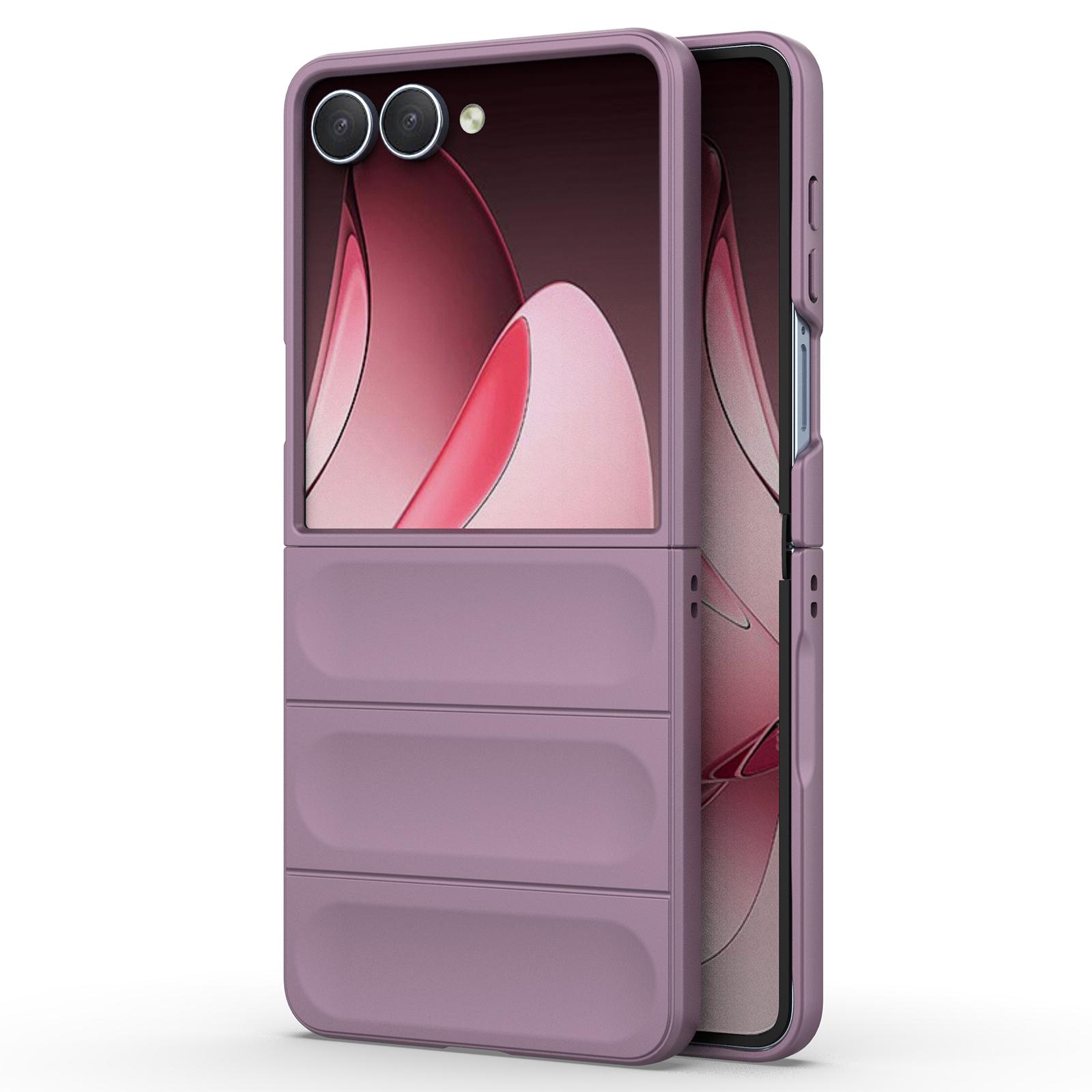 

Чехол для Samsung Galaxy Z Flip7 5G Противоударный Мягкий ТПУ Прочный Задняя крышка телефона Light Purple