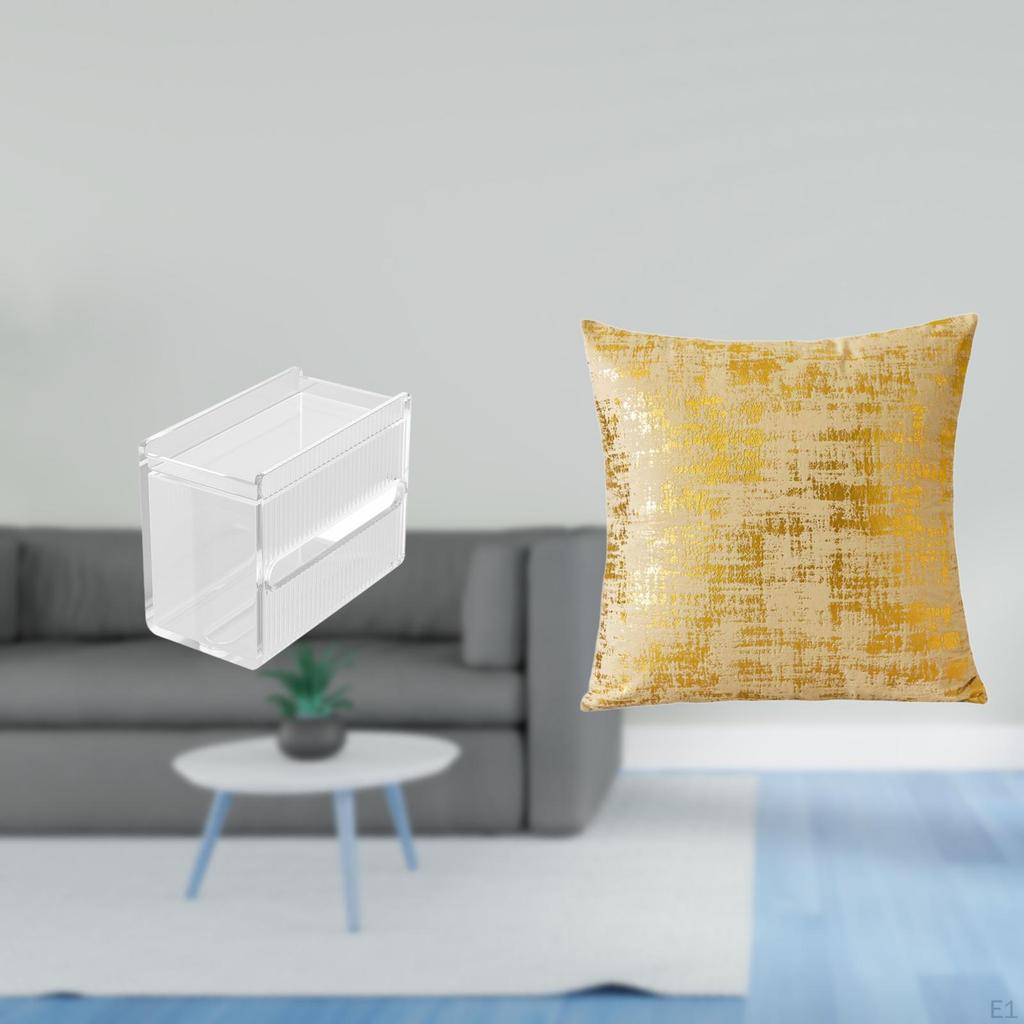 Modern Acrylic Toilet Paper Storage Box And Elegant Throw Pillow Cover for Home Decoration Wall