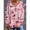 Printed Long-Sleeved T-Shirt for Women