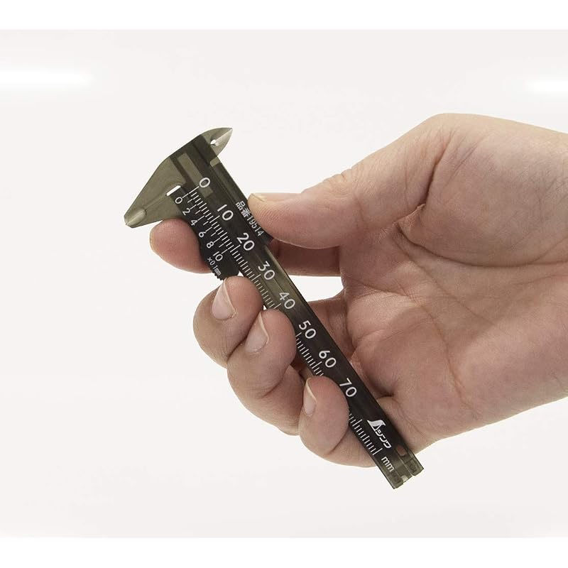 Shinwa Sokutei Plastic Caliper, Pocket Type, 70mm, 19514
