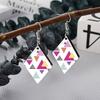 Sublimation Earrings with Cardboard Double Sided Heat Transfer Love Heart Water Drops Round Various Shapes Earrings