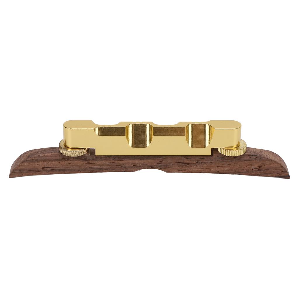 Guitar Bridge Replacement Adjustable Height Metal Rosewood Floating Bridge for Archtop Jazz Guitars