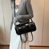 Yogodlns Underarm Barrel-shaped Bag For Women New Fashion Solid Crossbody Bag Versatile Large Capacity Shoulder Commuter Bag