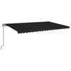 Automatic Awning with LED & Wind Sensor 500x350 Cm Anthracite