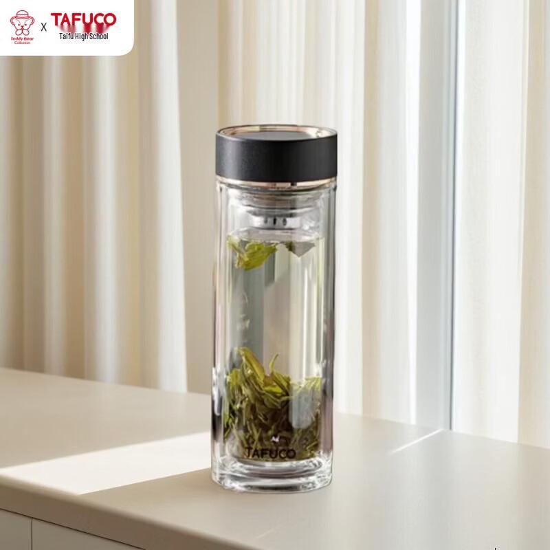 TAFUCO High Borosilicate Glass Tea Tumbler