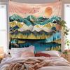 1pc Nordic Style Landscape Tapestry, Polyester Fabric, Machine Washable, Suitable for Bedroom and Living Room Decoration
