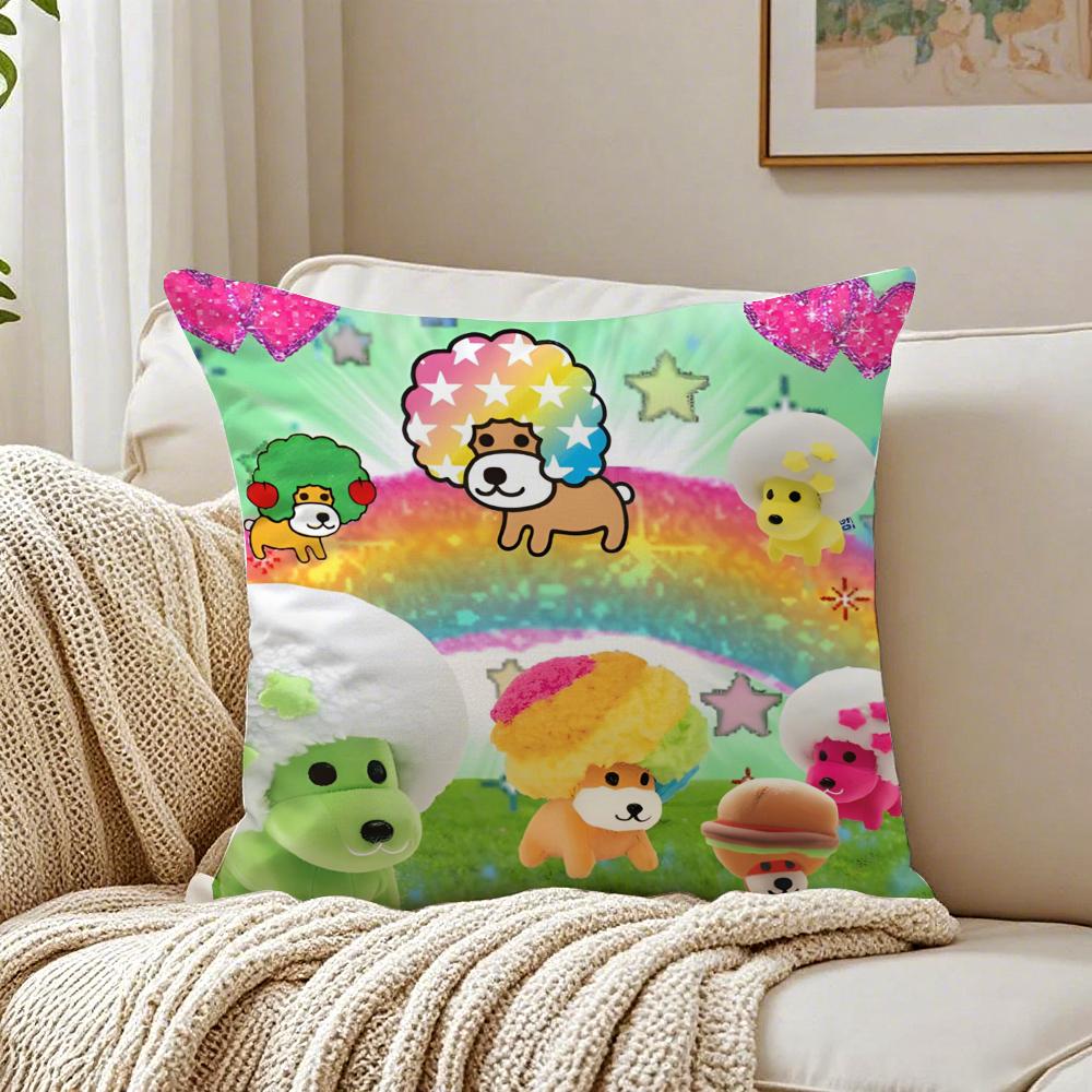 Cute Funny Japan AAfro KKen Cushion Cover Linen Pillowcase Soft for Sofa Bed Home Room Decor