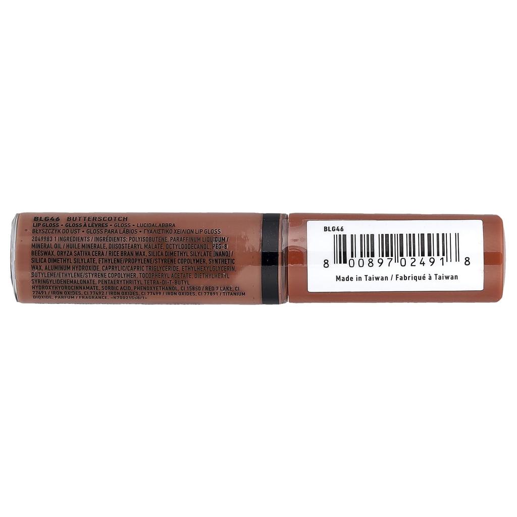 NYX Professional Makeup, Butter Gloss, Lip Gloss, 46 Butterscotch, 8ml (0.27fl oz)