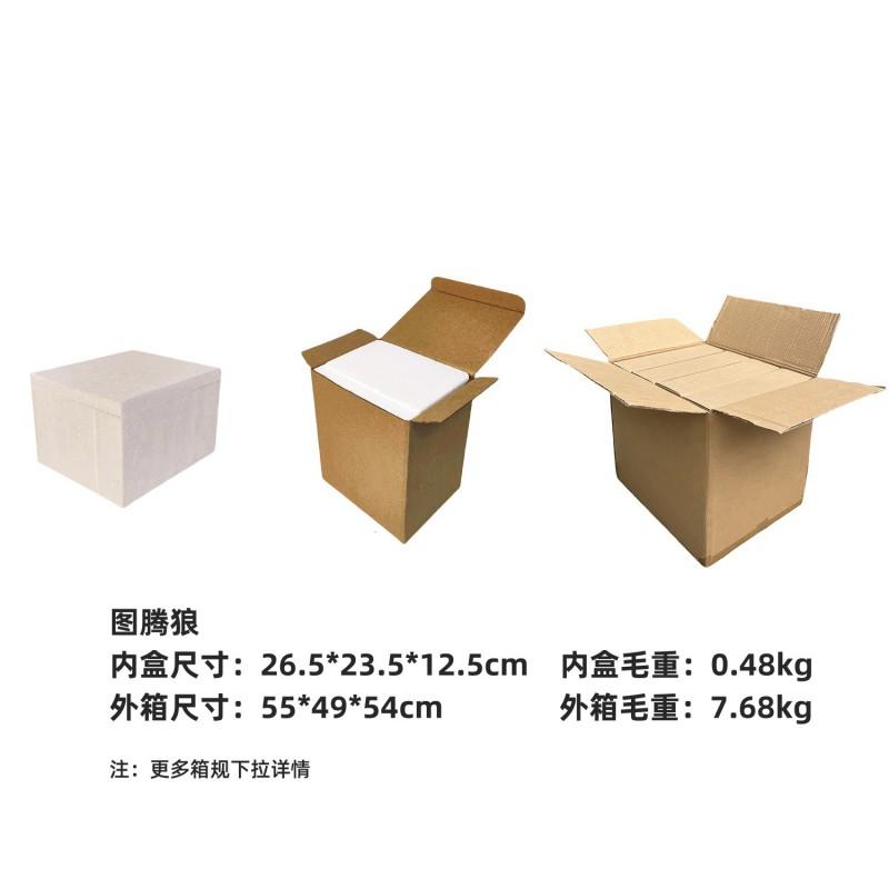 Modern Geometric Wolf Resin Figurine Decor Living Room Office Desk Home Decoration Gift