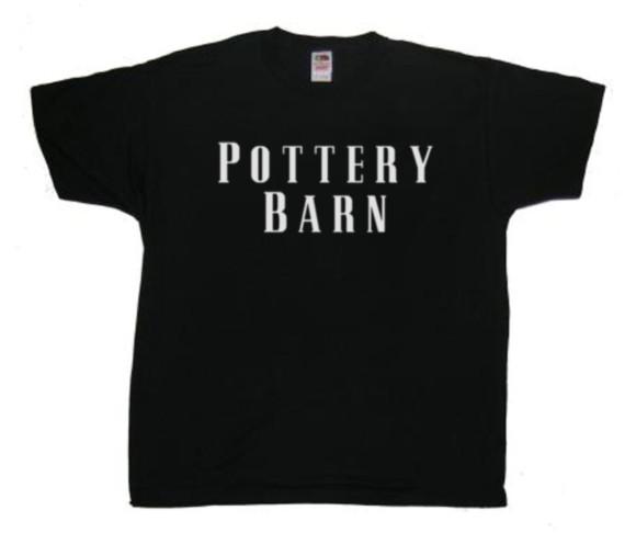 

Pottery Barn Furniture Store T-Shirt 4XL