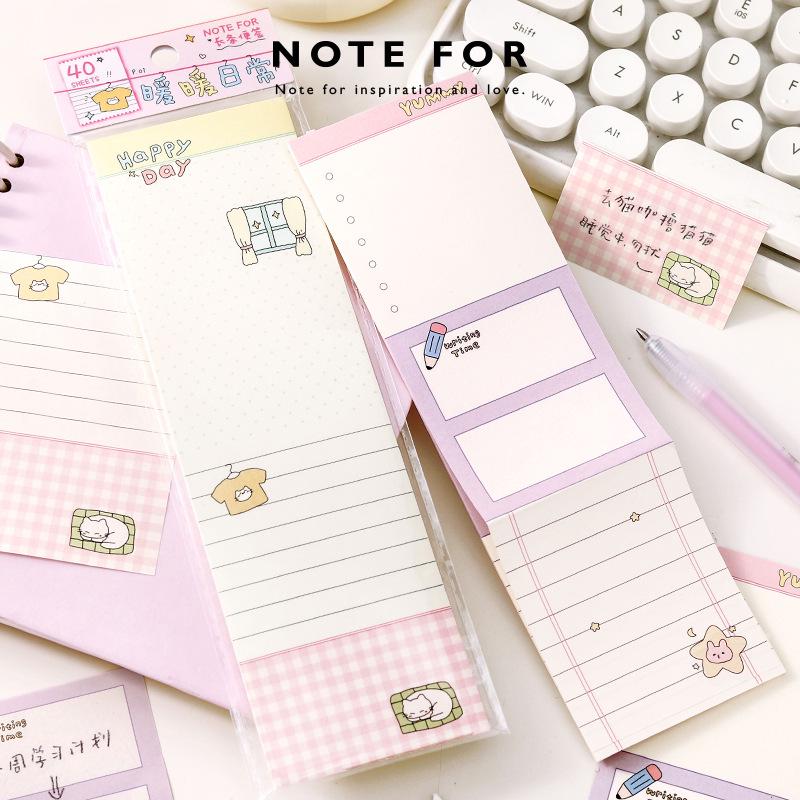 Happy Ramblings Sticky Notes: Fresh Cute Illustration Memo Pad