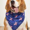 Reversible Double-Sided American Flag Pet Scarf Bib for Dogs