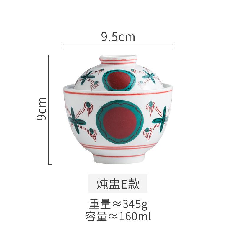 

Расписанный вручную горшок для тушения, японская керамика с крышкой, миска в виде птичьего гнезда, горшок для десерта, коммерческий, маленький горшок для тушения, супа, супа