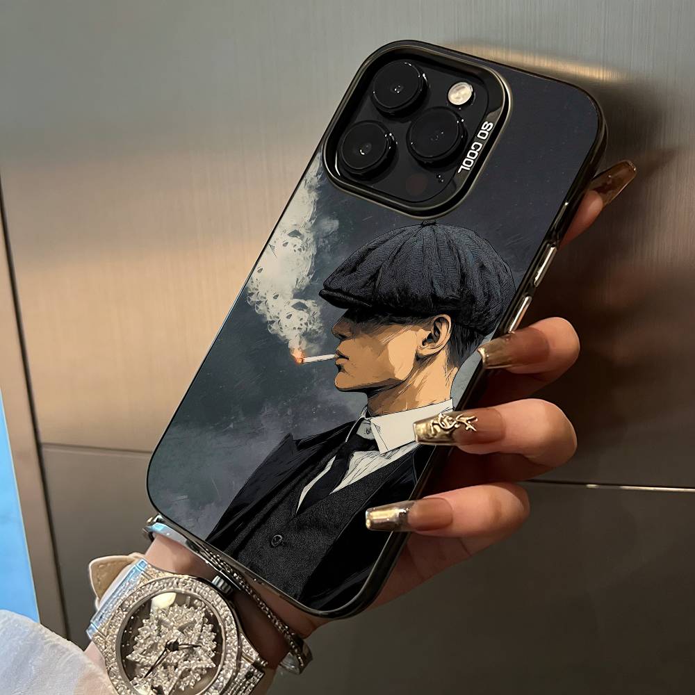 

P-Peaky-B- Blinders-movie Phone Case For IPhone17 16 11 12 13 14 15 16 Pro Max Plus Cover Colored Silver Funda Bumber iPhone16ProMax