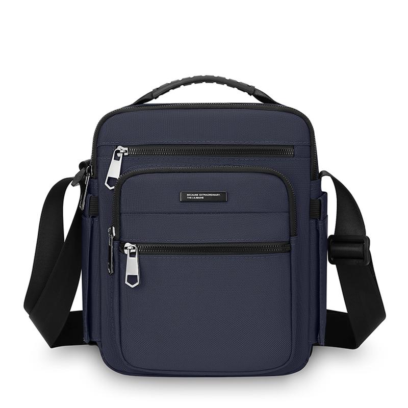 Men's Business Handbag Multi-Layer Large Capacity Shoulder Crossbody Bag