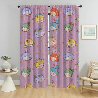 Simpatico Tenda Oscurante per Bambini per la Stanza Tende a 2 Pannelli per la Camera da Letto Decorazione di Halloween Tende Divisorie Tende per Interni Casa