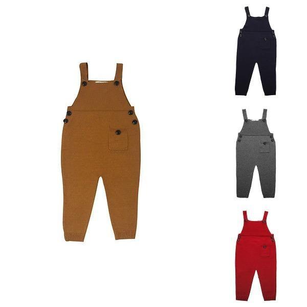 Premium Quality Kids Baby Boy Girl Knit Cotton Bid Pants Romper Jumpsuit For All Seasons