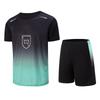 2 Pcs Men's Summer Quick Drying Sports Casual Fashion Print Set Loose Casual Short Sleeved T-shirt Running Fitness Pocket Shorts