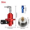 Adjustable Fuel Pressure Regulator Car Accessories Vehicle Refitting Fuel Supercharger Aluminum Universal With Gauge Kit