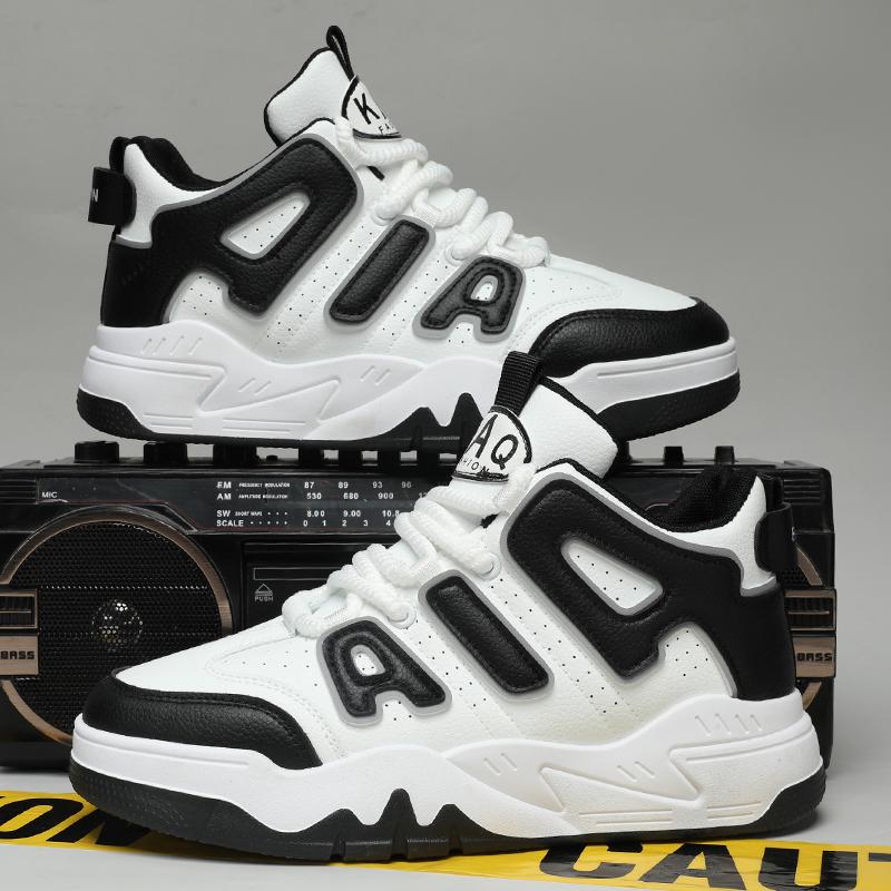 

2024 новые высокие спортивные кроссовки, мужская повседневная обувь, кожаные вулканизированные модные кроссовки для занятий спортом на открытом воздухе для мужчин и женщин 44