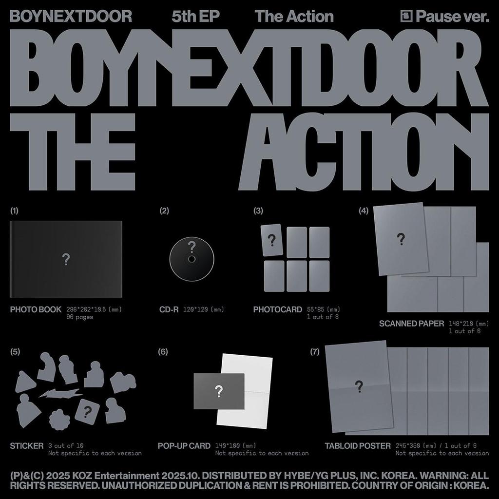 BOYNEXTDOOR [The Action] 5th EP Album
