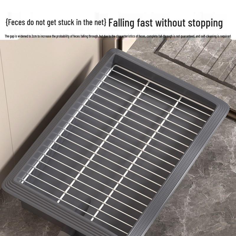 Toaletă pentru animale de companie: Toaletă interioară pentru câini de talie mică - Sistem de drenaj pentru urină și fecale