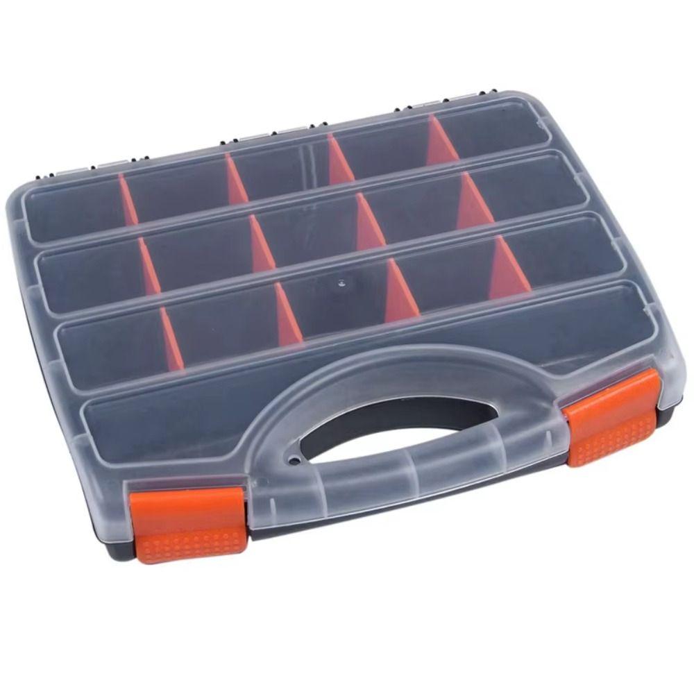 Adjustable Compartment Tool Box Organizer Plastic Hardware Parts Storage Case  Fastener