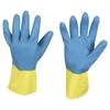Stronghand Industrie Rubber Glove Kenora, Blue-yellow, Size 10, Suitable for Food Use and Resistant To Product
