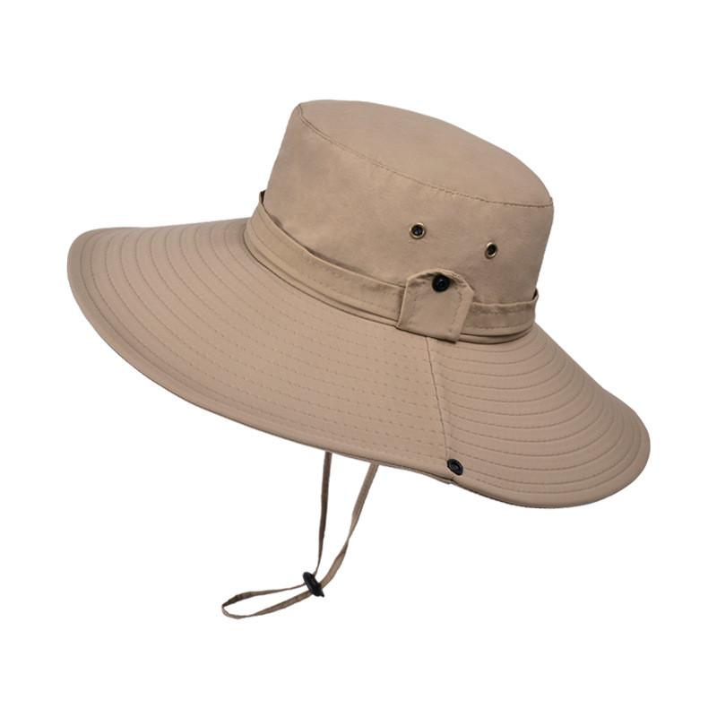 Fisherman Hat Men Sun Protection Waterproof Large Brim For Outdoor Summer Activities