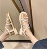 Fashion 2025 New Sandals Women's Summer Flat Bottom Casual Beach Shoes Thick Sole Versatile Outwear Travel Daily Shoes