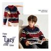 Disney Boys' Striped Knit Cardigan