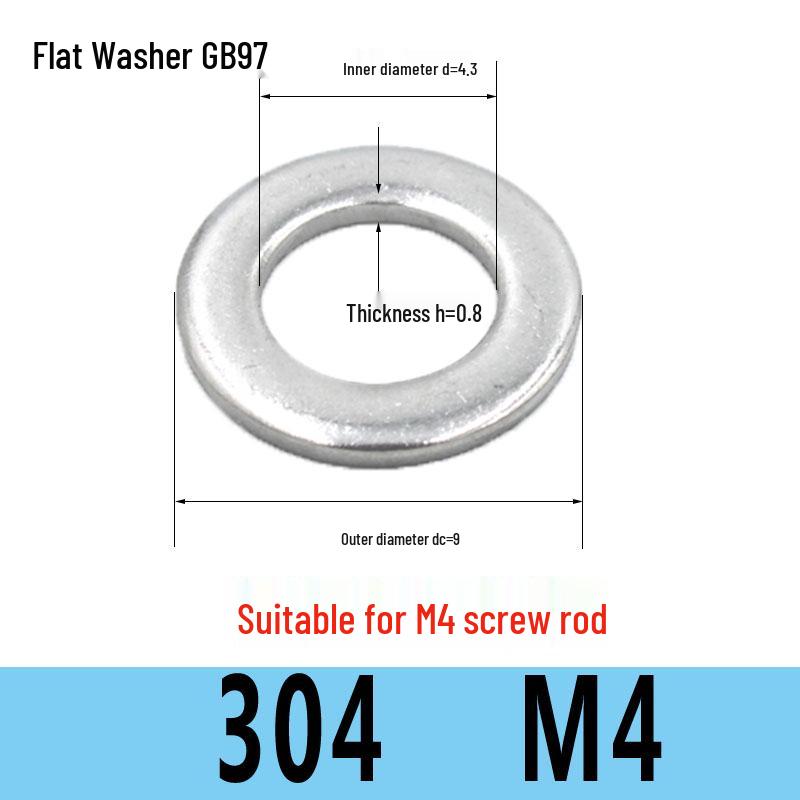 Stainless Steel Flat Washer Spacer (304/316/201) M3-M36