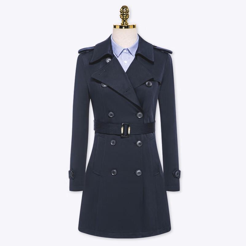 Женское тренчкот Toluoman средней длины с поясом 165/88