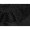 Girls Wednesday Addams Costume Dress, Gothic Party Cosplay, Halloween Role Play, Black Polyester Dress, 140cm