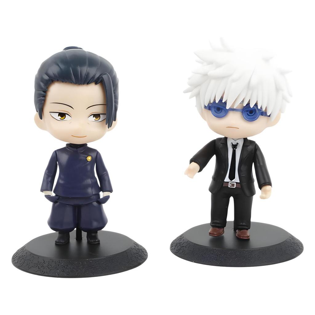Jujutsu Kaisen Figure Set: Yuji Itadori & Satoru Gojo - 10 Collectible Ornaments, Ideal Birthday Gift