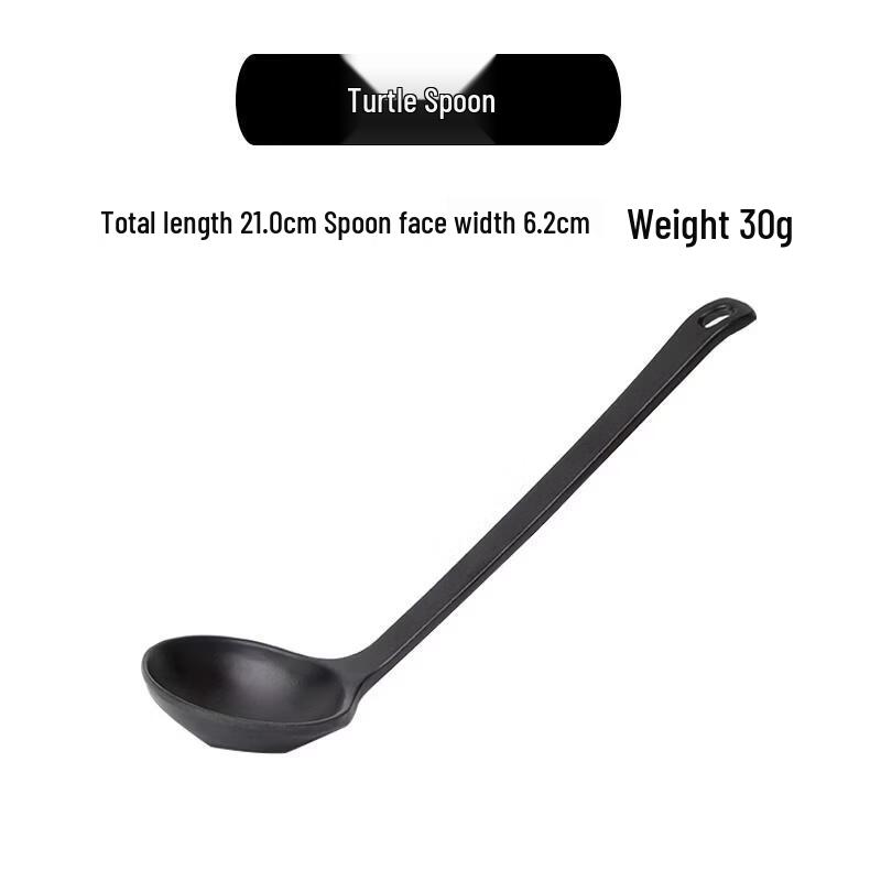 Qianxing A5 Melamine Frosted Black Soup Spoons (20-Piece Set)