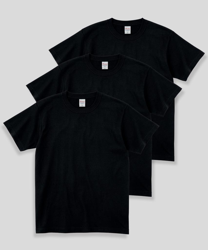 Peulinteuseuta [3Pack] 14-Count 7.4Oz Heavyweight Round Overfit Plain Short Sleeve T-Shirt