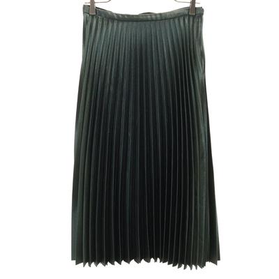 ZARA WOMAN Jupe plissée longueur longue M Vert foncé Femmes Occasion