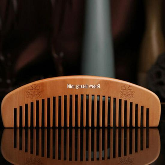 

Великий антистатичний гребінь з дрібними зубцями з дерева для домашнього та перукарського використання