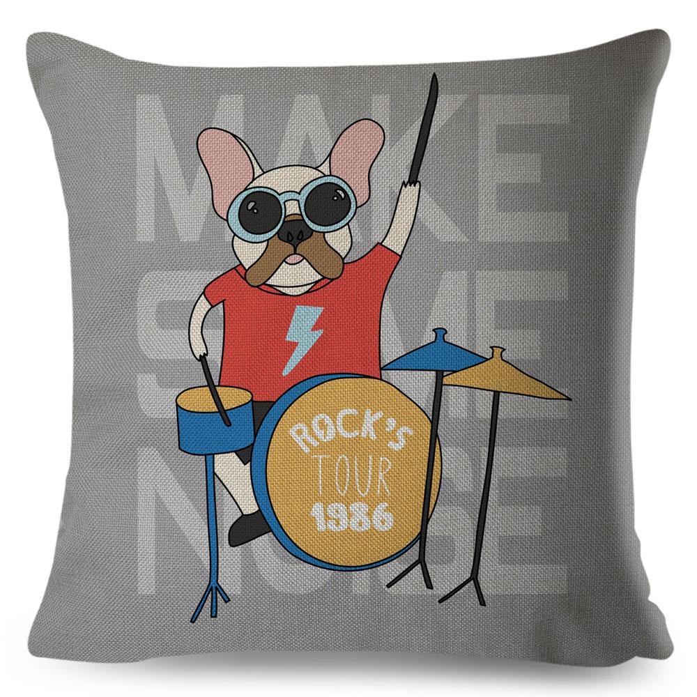 Colorful Cute Cartoon Pet Dog Cat Cushion Cover for Children Room Sofa Decor Animal Dinosaur Giraffe Pillow Case Pillowcase